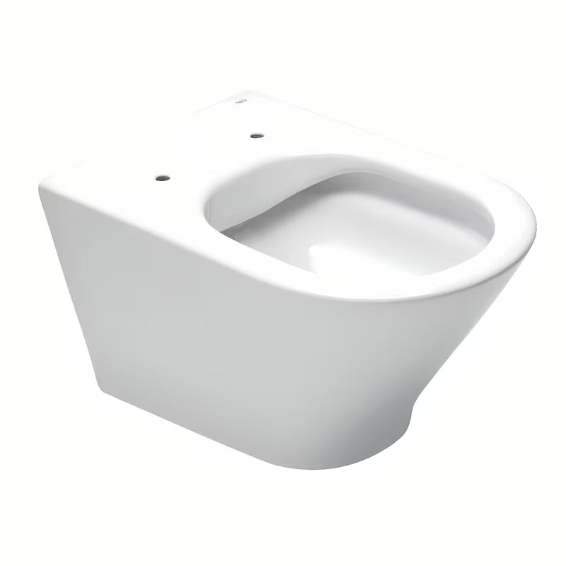 Bílé závěsné WC Roca The Gap Round se sedátkem SoftClose pro tiché dovírání