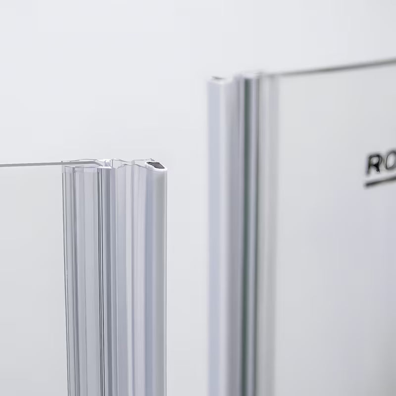Roth Elegant Neo Line bezrámové sprchové dveře 120 cm v lesklém chromu s čirým sklem