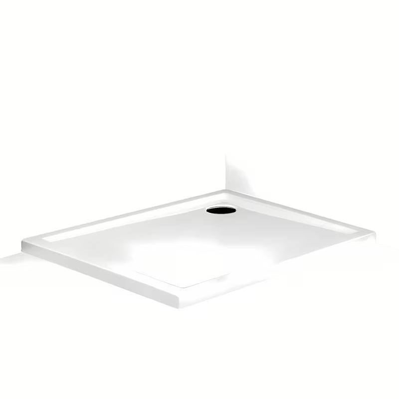 Obdélníková sprchová vanička Roth Flat Kvadro 80x90 cm z bílého akrylátu s nízkým nástupem