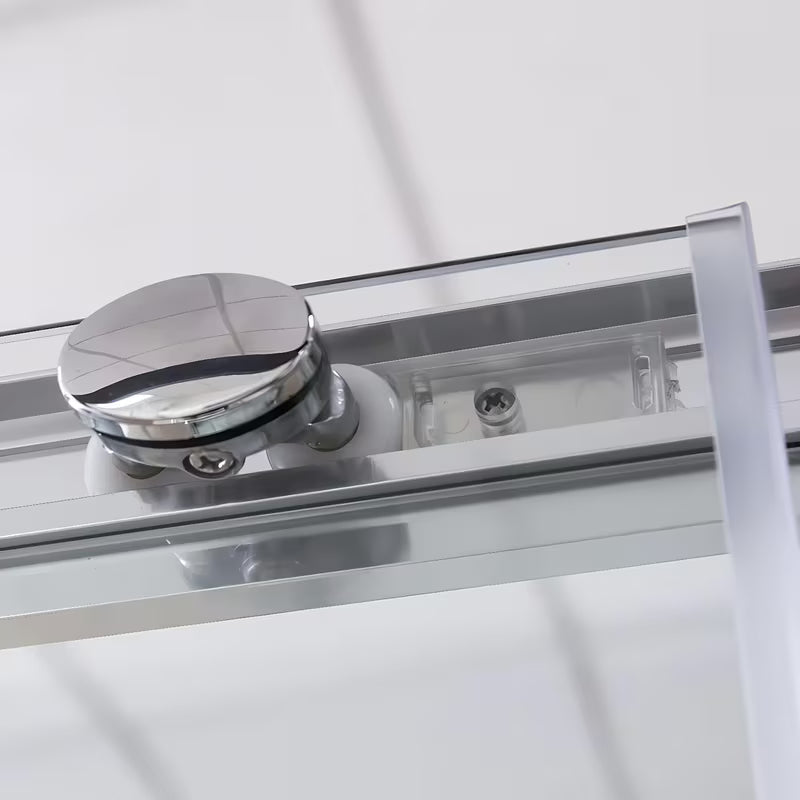 Posuvné sprchové dveře Roth Lega Line 120 cm v lesklém chromu s čirým sklem do niky