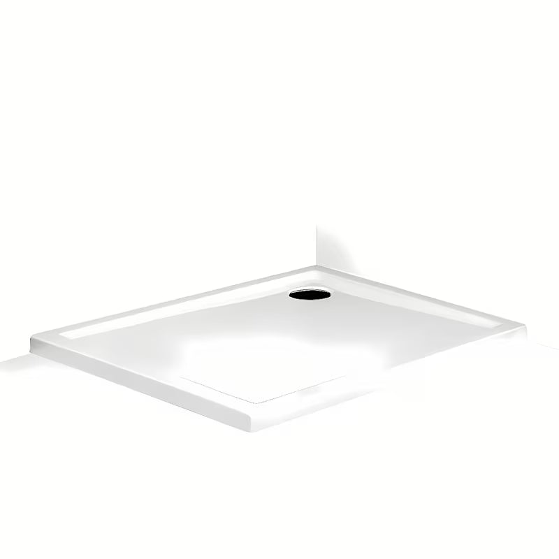 Obdélníková nízká sprchová vanička Roth Flat Kvadro 150x80 cm z bílého akrylátu