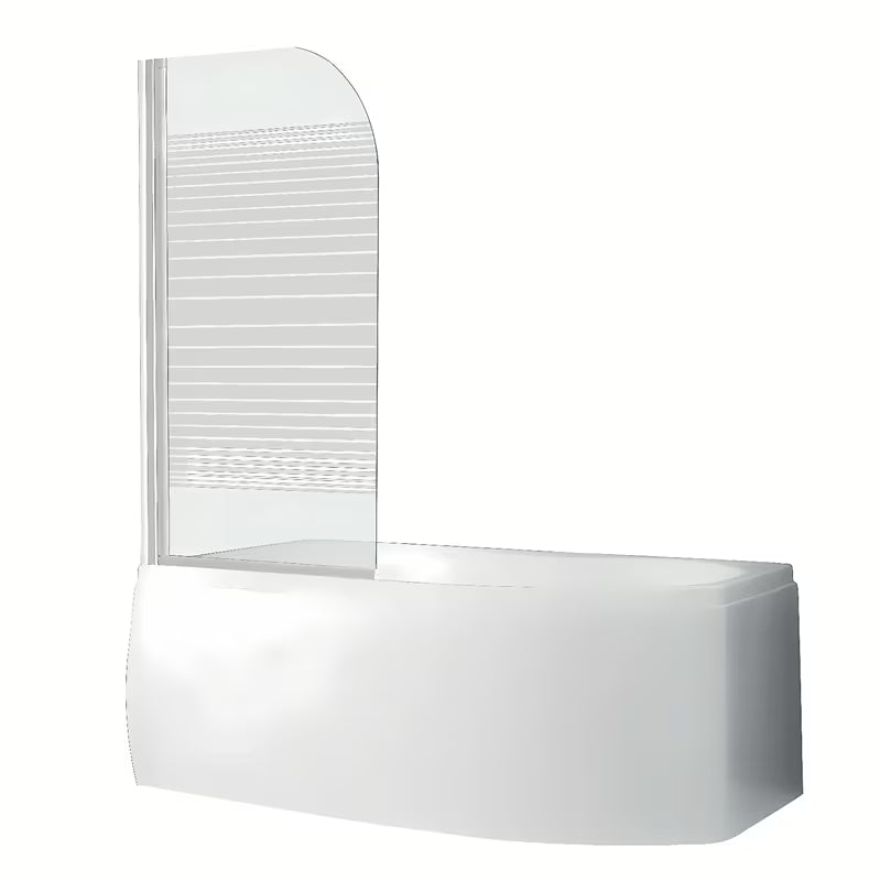 Roth Screen vanová zástěna 130x75 cm s bílým profilem a oboustranným otevíráním
