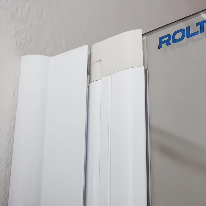 Roth Screen vanová zástěna 130x75 cm s bílým profilem a oboustranným otevíráním