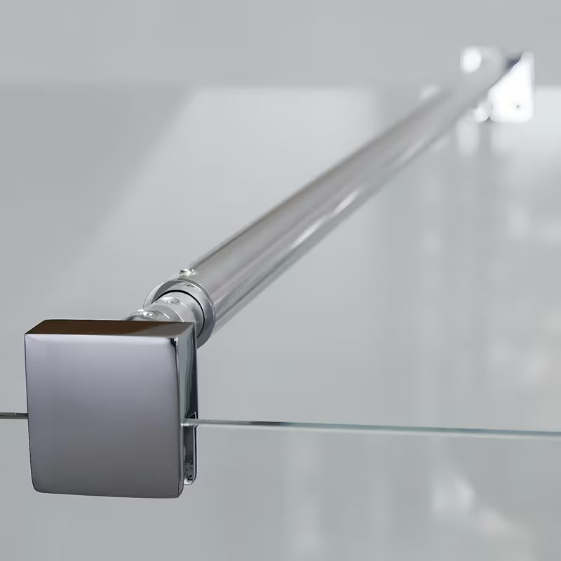 Boční zástěna ke sprchovým dveřím Roth Tower Line 90 cm v matném chromu s čirým sklem
