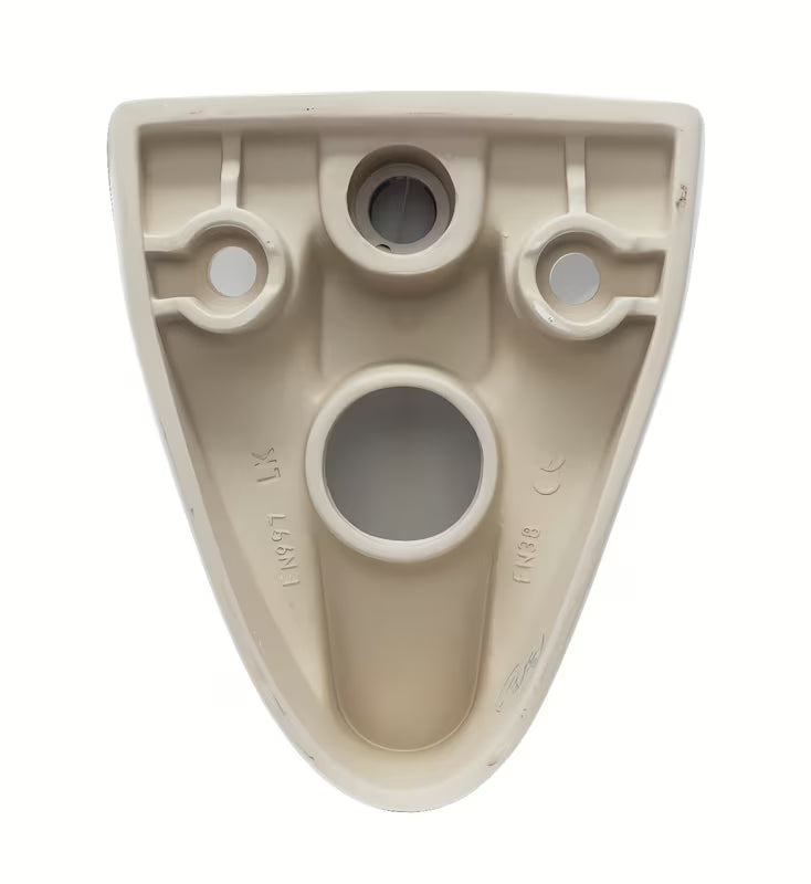 Bílé závěsné WC S-Line Pro z lesklé keramiky se zadním odpadem