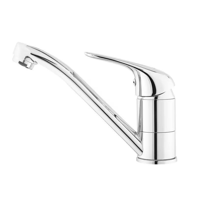 Chromová dřezová baterie S-Line S-Line Pro s otočným ramínkem a pákovým ovládáním.