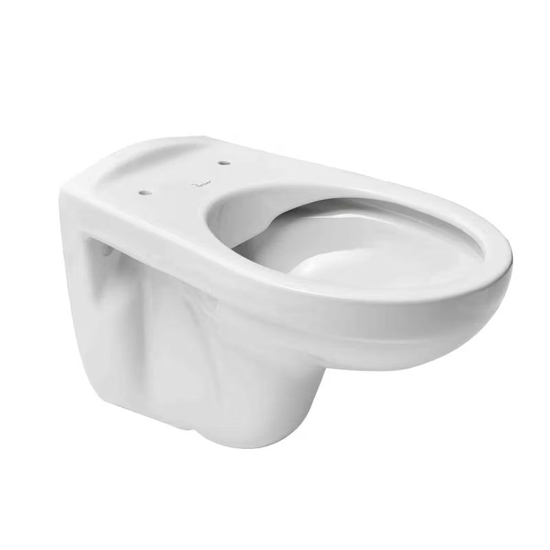 Bílé závěsné WC SIKO S-Line Pro bez splachovacího okruhu s vodorovným odpadem.