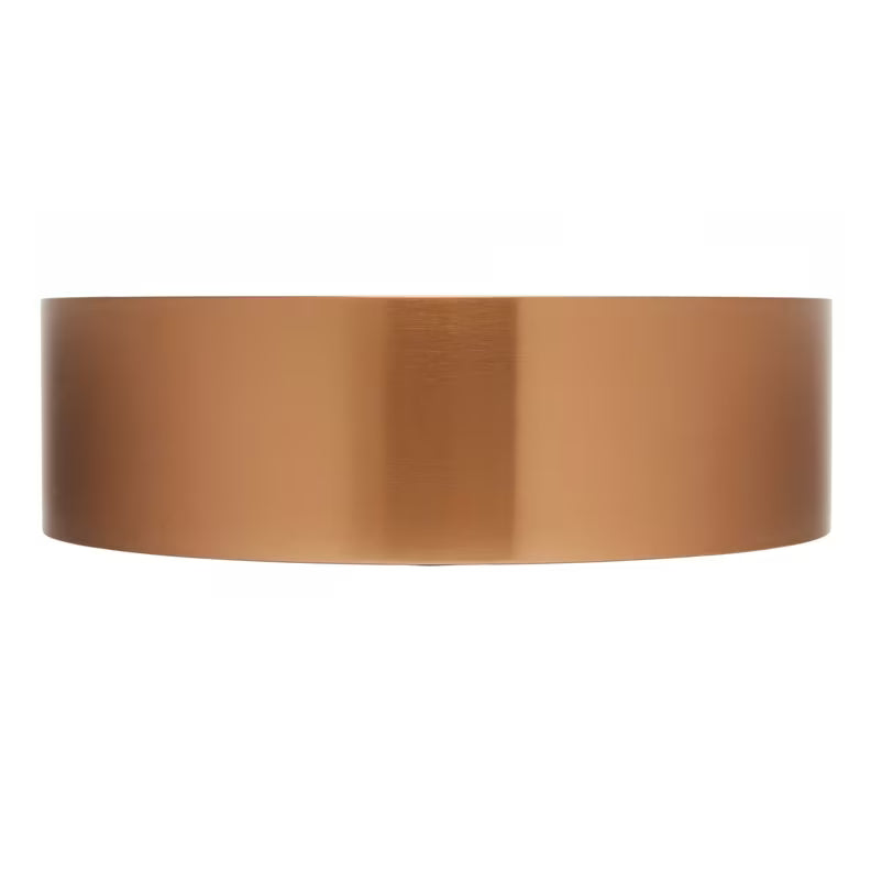 Kulaté umyvadlo na desku SAT Aurum 38 cm v broušené rose gold barvě s tenkými stěnami