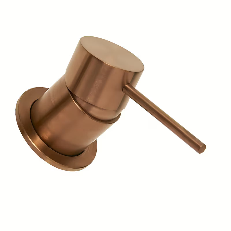 Podomítková umyvadlová baterie SAT Aurum v provedení rose gold brushed s kulatým designem.