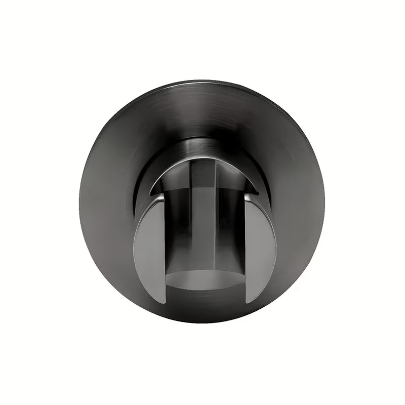 Pevný držák sprchy SAT Aurum s kulatým designem v provedení broušený gun metal.