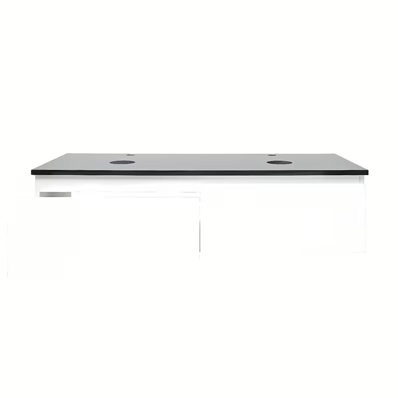 Závěsná koupelnová skříňka SAT B-Way 1 v bílém lesku s krycí deskou 119x45x30 cm