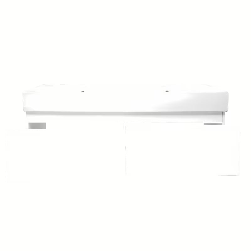 Závěsná koupelnová skříňka SAT B-Way 1 s keramickým dvojumyvadlem v bílém lesku