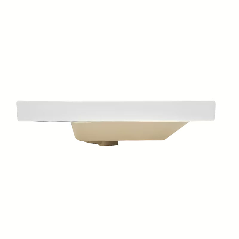 Bílé keramické nábytkové umyvadlo SAT B-Way 100,5x46,3 cm s otvorem pro baterii uprostřed