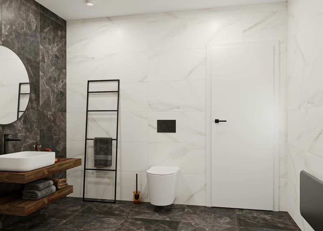 Kulaté zrcadlo SAT B-Way o průměru 60 cm v černé barvě