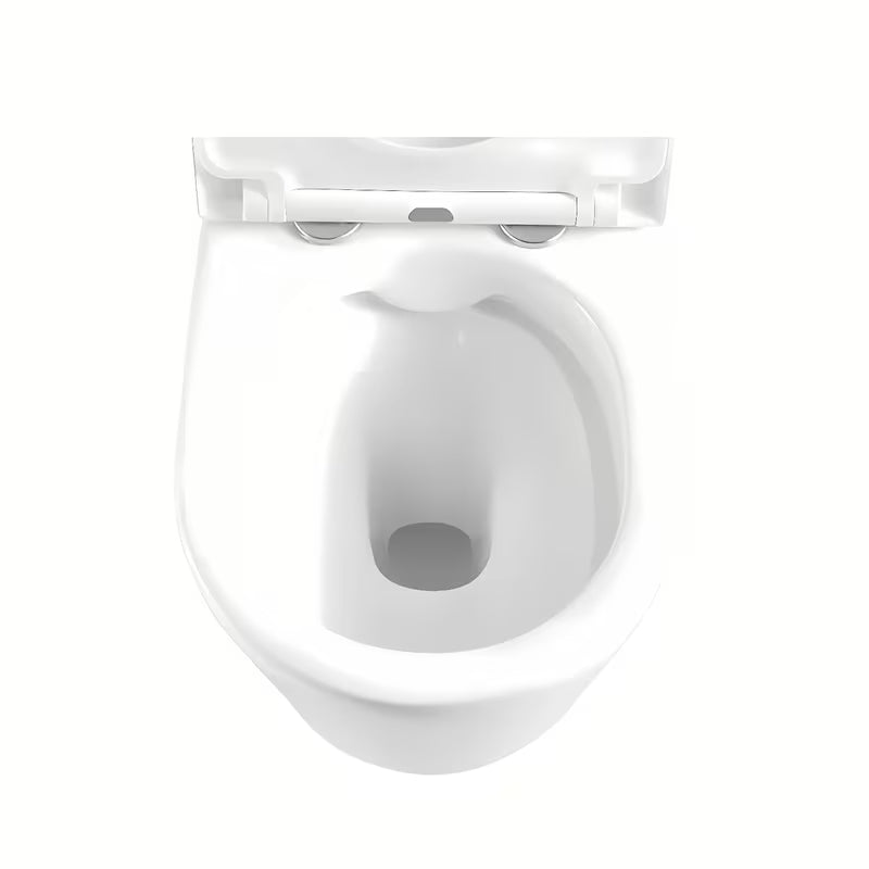 Závěsné WC SAT Brevis v bílé barvě se skrytým uchycením a sedátkem SoftClose.
