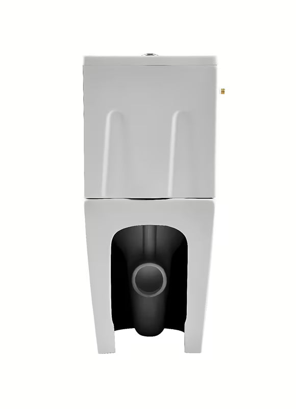 Bílé volně stojící WC kombi SAT Brevis s nádržkou, sedátkem SoftClose a vario odpadem