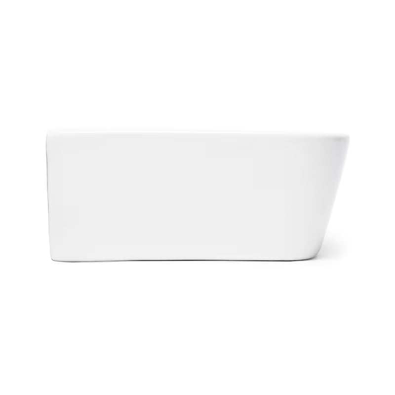 Bílé keramické umývátko SAT Brevis 43x30 cm bez přepadu s otvorem pro baterii