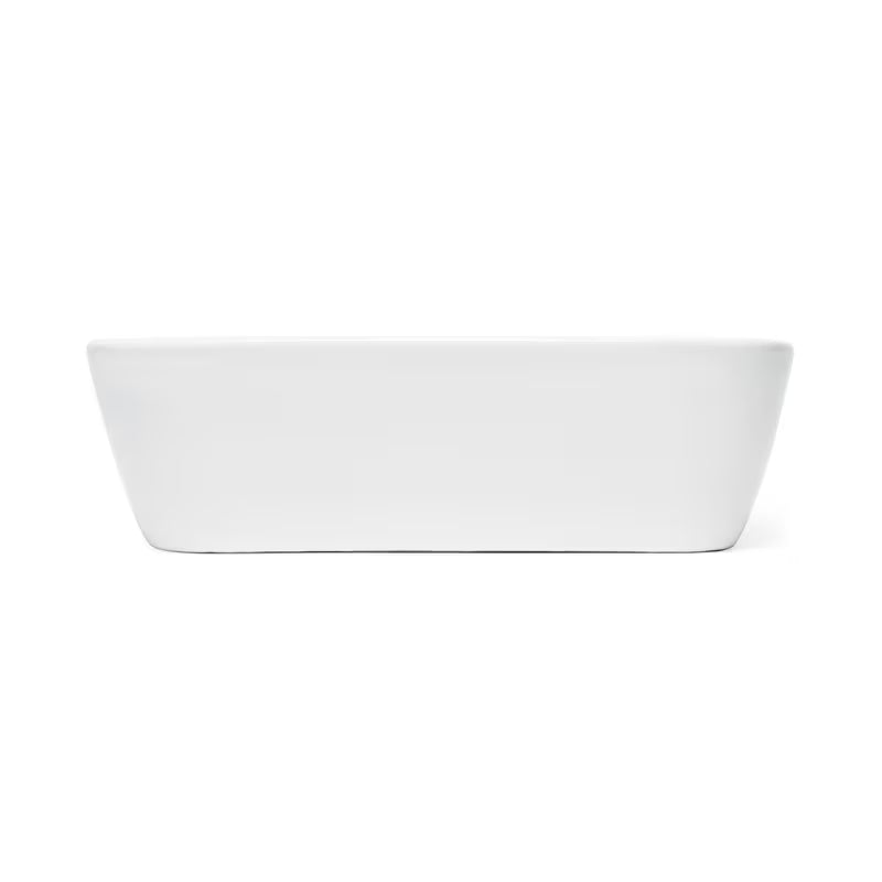 Bílé keramické umývátko SAT Brevis 43x30 cm bez přepadu s otvorem pro baterii