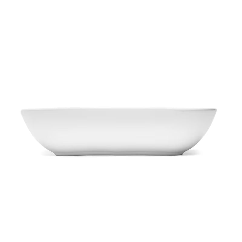 Bílé závěsné keramické umyvadlo SAT Brevis 50x38,5 cm bez přepadu s otvorem pro baterii.