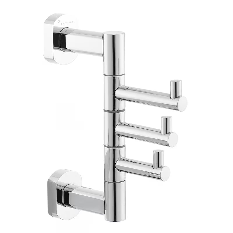 Multifunkční trojháček SAT Spirit/Cube Way v provedení chrome pro zavěšení ručníků a županů.