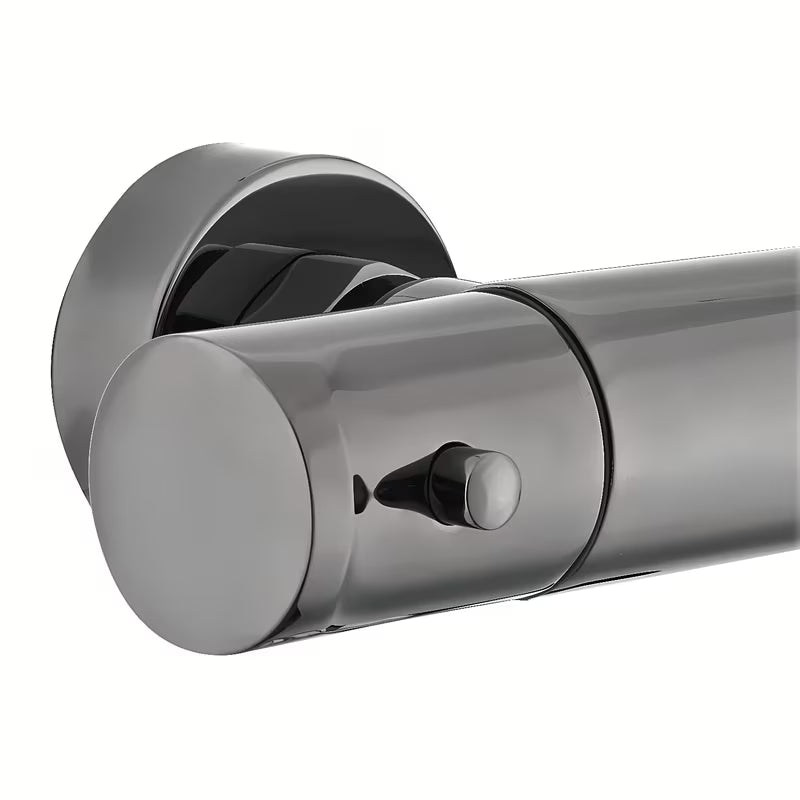 Termostatická nástěnná sprchová baterie SAT Dark v povrchové úpravě PVD gun metal bez sprchového setu.