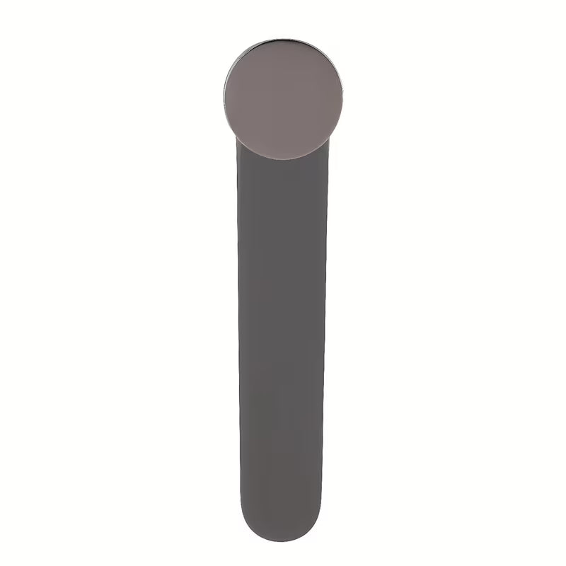 Vysoká umyvadlová baterie SAT Dark v povrchové úpravě PVD Gun Metal s pákovým ovládáním bez výpusti.