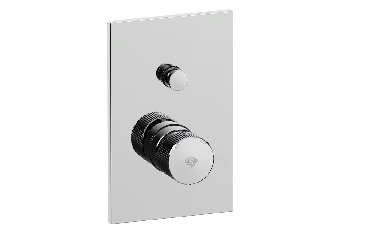 Podomítková sprchová a vanová baterie SAT Evolution v chromovém provedení s pákovým ovládáním