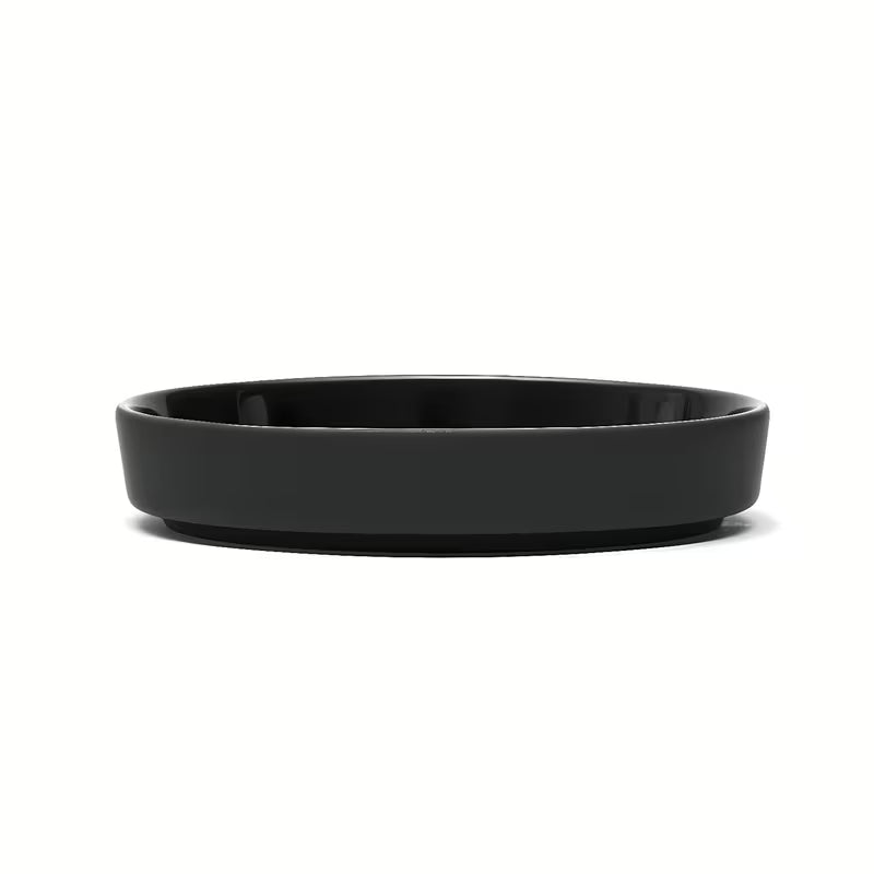 Keramická mýdlenka SAT Feel v matné černé barvě s minimalistickým designem