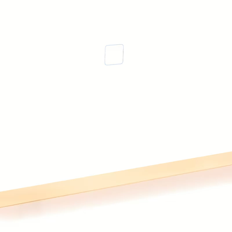 Bílé obdélníkové LED zrcadlo SAT Feel 60x100 cm se senzorem a volbou tří barev světla.