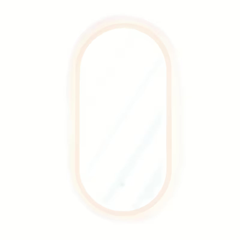 Oválné LED zrcadlo SAT Fusion 54x94 cm s prosvíceným transparentním rámem a senzorovým ovládáním
