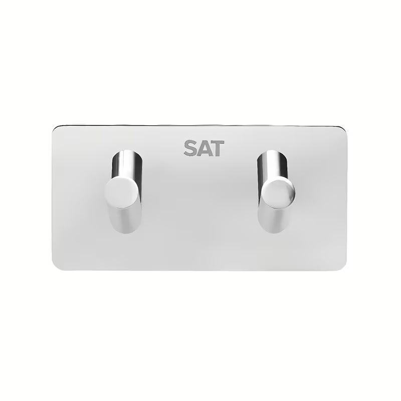Nalepovací dvojháček SAT Chrome v chromovém provedení z leštěné nerezové oceli