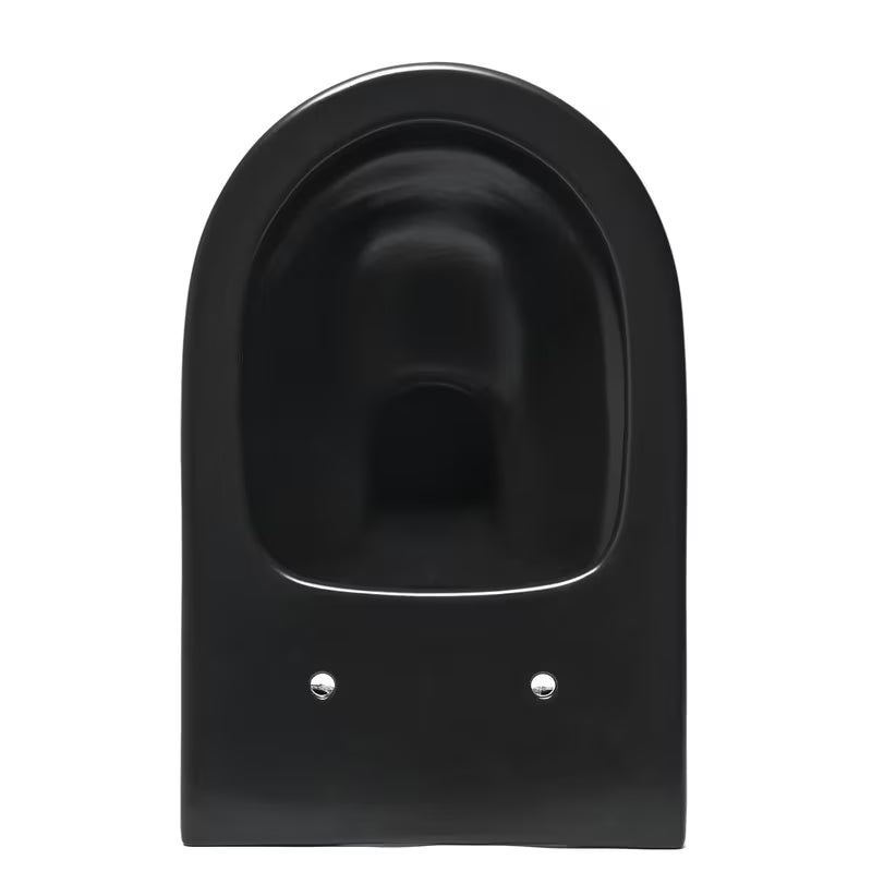 Závěsné WC SAT Infinitio v černém matu s bezokrajovým splachováním Rim-Ex a sedátkem SoftClose
