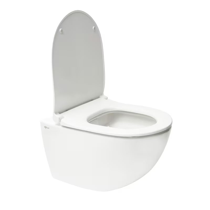 Viseći WC set SAT Infinitio s ugradbenim vodokotlićem, tipkom za ispiranje i WC daskom soft Close