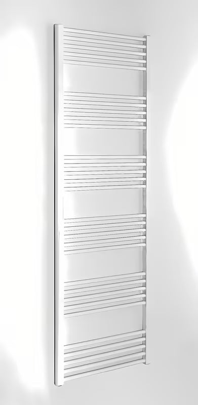Bílý kombinovaný radiátor SAT KD 45x180 cm s krajovým připojením na rozteč