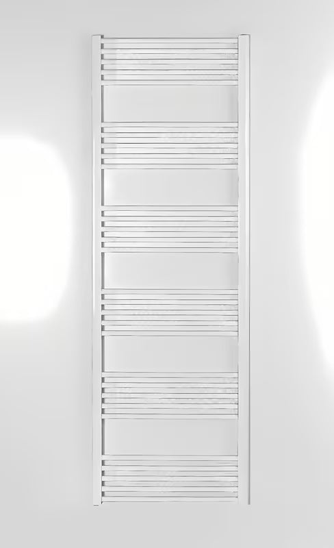 Bílý kombinovaný radiátor SAT KD 180x60 cm s krajovým připojením na rozteč.