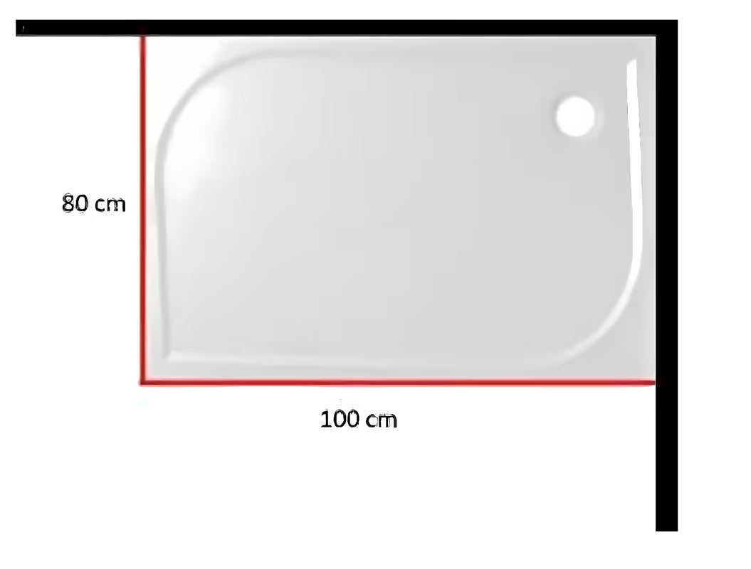 Bílý akrylátový panel k vaničce SAT Limnew v levém provedení