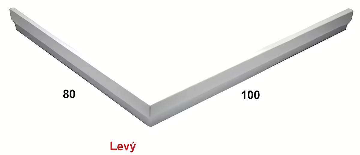 Bílý akrylátový panel k vaničce SAT Limnew v levém provedení
