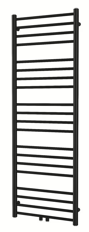 Kombinovaný radiátor SAT Paul 50x144 cm v černé matné barvě se středovým připojením