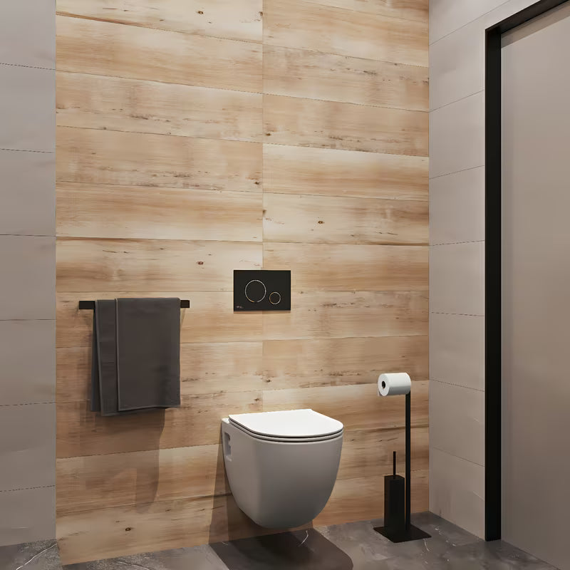 Závěsné WC SAT Project v bílé lesklé barvě se sedátkem SoftClose a otevřeným okruhem splachování