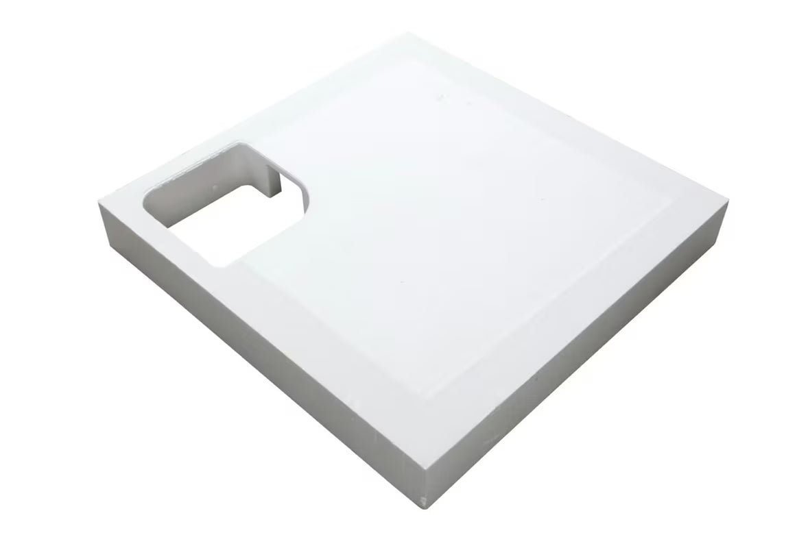 Bílý polystyrenový nosič SAT pro sprchovou vaničku z odolného tvrzeného polystyrenu HDPS.