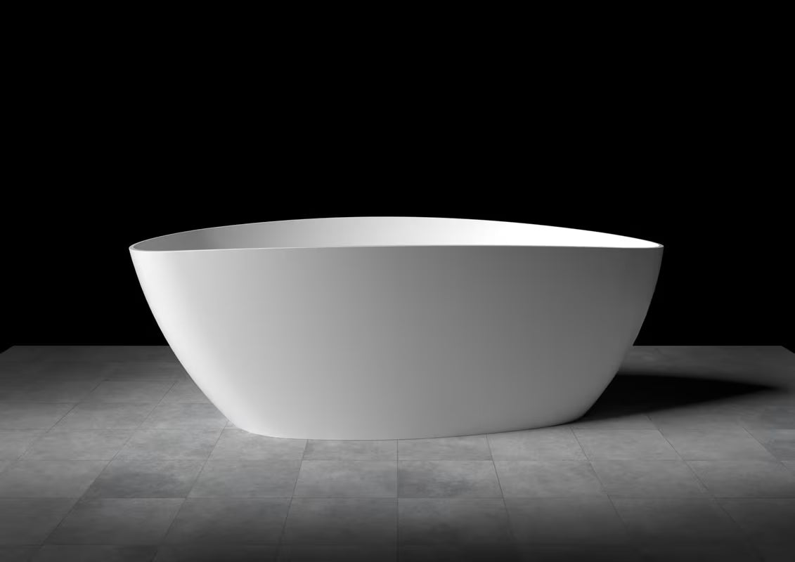Volně stojící vana SAT z litého mramoru 156x71 cm v levé i pravé orientaci
