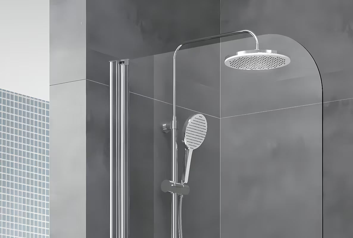 Vanová zástěna SAT Chrome s chromovým profilem, otočným panelem a sklem s úpravou EasyClean, výška 150 cm.