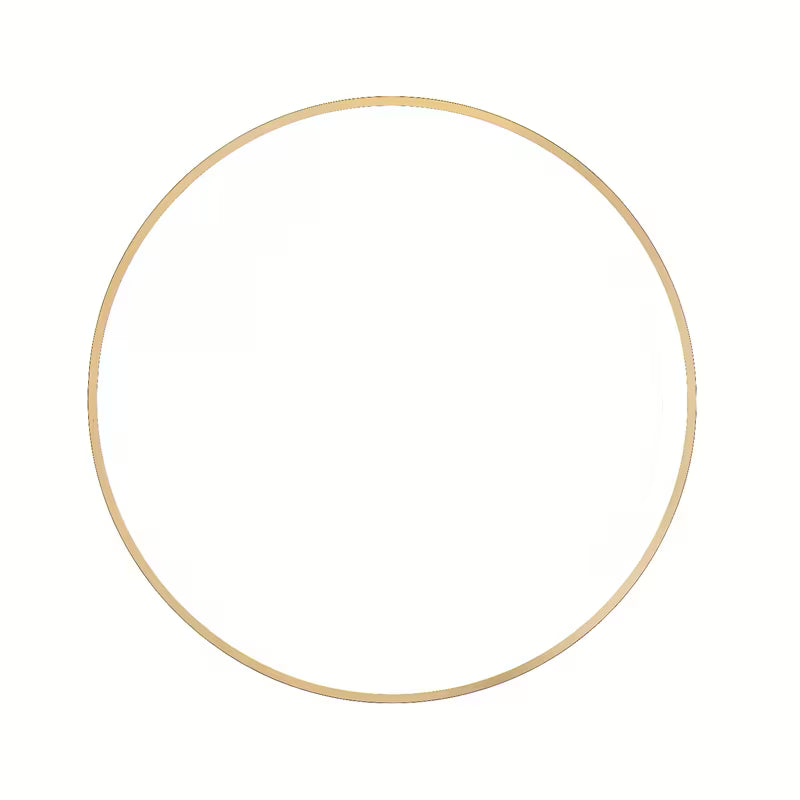 Kulaté LED zrcadlo SAT v zlaté barvě o průměru 60 cm se senzorem a krytím IP44.