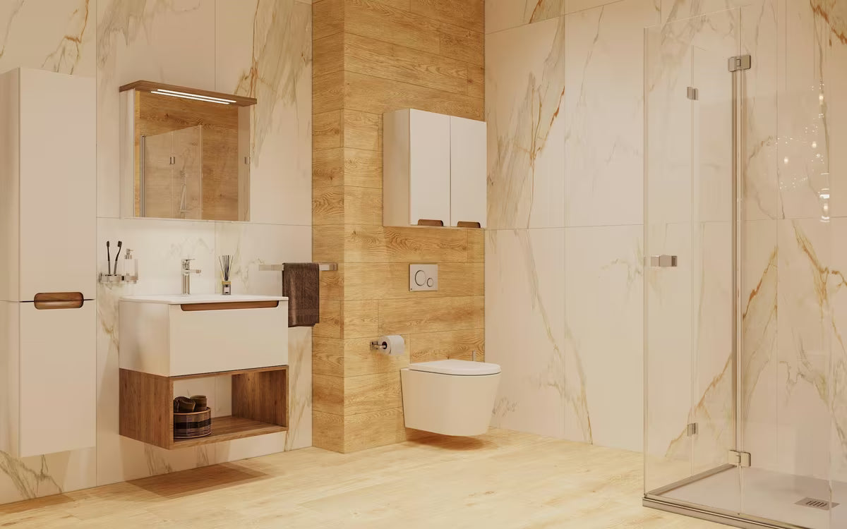 Chromový držák ručníků SAT Simply S s hranatým designem pro moderní koupelnu