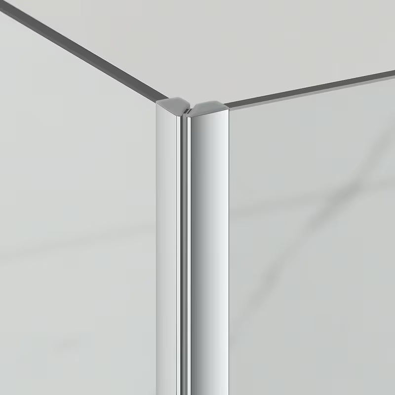 Čtvercový bezrámový sprchový kout SAT Tgd New 90x90 cm v lesklém chromu s čirým sklem