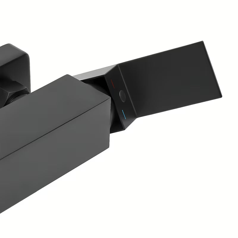 Páková sprchová baterie SAT Vision v matné černé barvě pro nástěnnou montáž
