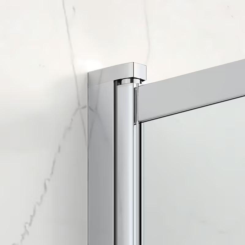 Vanová zástěna SAT Vision 140x120 cm s chromovým profilem a čirým sklem pro sprchování ve vaně.