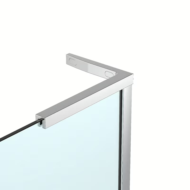 Walk-in sprchová zástěna SAT Walk-in 100 cm v chromu s čirým bezpečnostním sklem a úpravou Easy clean.
