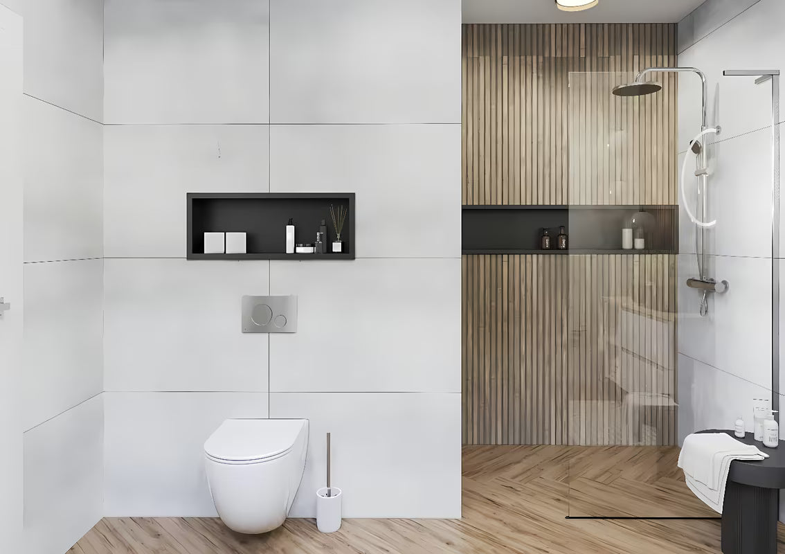 Walk-in sprchová zástěna SAT Walk-in 100 cm v chromu s čirým bezpečnostním sklem a úpravou Easy clean.