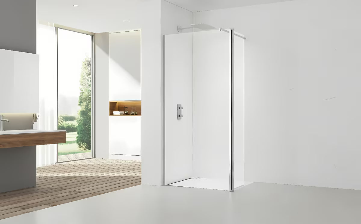 SAT Walk-in sprchová zástěna Walk-In 110 cm v lesklém chromu s čirým sklem bez dekoru